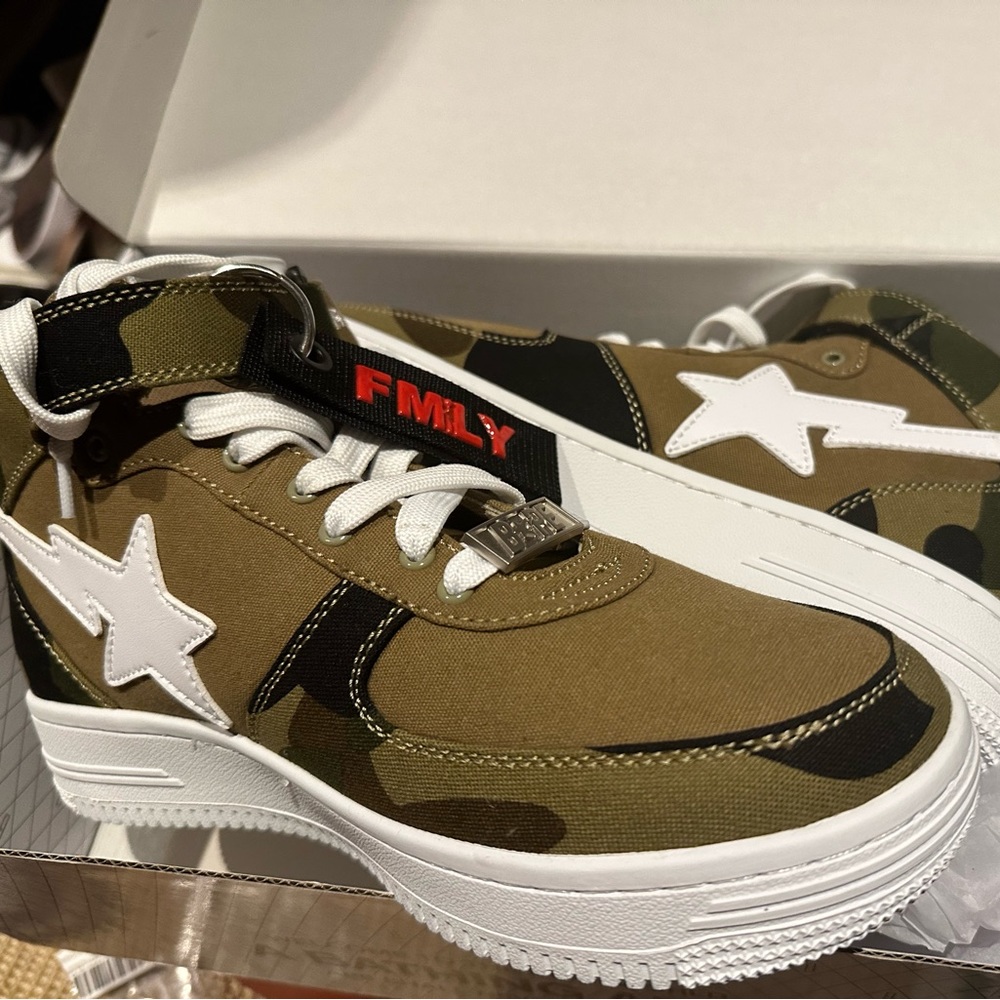 A Bathing Ape pair of brand new sneakers